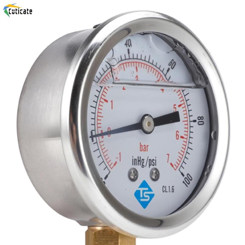 Đồng hồ đo áp suất chân không 68 Mm, -1 / 0 Thanh và -30 * - Kết nối nam dưới
