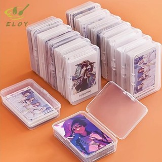 [ELOY] Hộp lưu trữ bằng nhựa trong suốt mới Photocards Hộp lưu trữ thẻ nhỏ Hộp sắp xếp để bàn Hộp phân loại Văn phòng phẩm VN