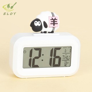 [ELOY] Đồng Hồ Báo Thức Để Bàn Đèn LED Điện Tử Decor Bàn Học Cute Hiển Thị Thời Gian, Ngày Tháng, Nhiệt Độ, Hẹn Giờ VN