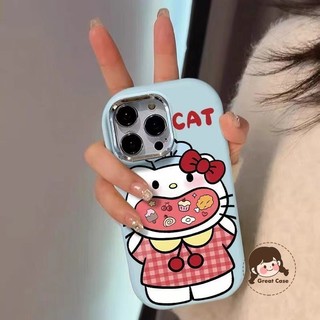 Ốp Điện Thoại Hello Kitty Dễ Thương Ngộ nghĩnh Cho OPPO Reno 13F 13 Pro 12F 12 11F 11 10 9 8T 8Z 7Z 8 7 Lite SE 6 5k 5 Pro 4G 5G Vỏ Mềm Hoạt Hình HelloKitty Eats Snacks Ốp Lưng Chống Sốc