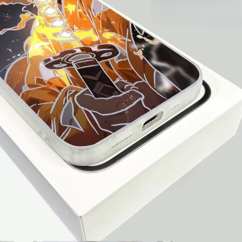 Ốp Lưng Cho Samsung Galaxy A56 A55 5G A16 A26 A36 A06 S24 FE S25 Ultra Plus Vỏ Anime Demon Slayer Kamado Tanjirou Rengoku Kyoujurou Tokitou Muichirou Armor Premium IMD