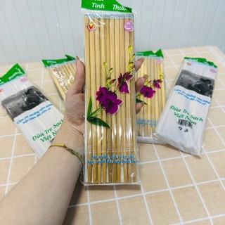 [Giá Xưởng] Combo 10 Đôi Đũa Tre Tự Nhiên – Không Tẩm Hóa Chất,  Giá Sỉ Tiết Kiệm, An Toàn Sức Khỏe