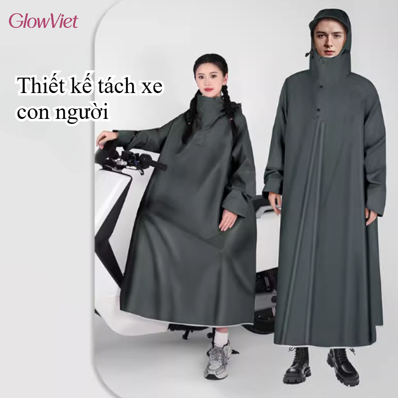 Áo mưa xe máy,Chống thấm,Thiết Kế Bít Kín Toàn Thân,khi đi xe máy không hề có cảm giác ràng buộc