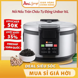 Nồi Nấu Trân Châu Tự Động Unibar 2200W - Dung Tích 16L | Tiết Kiệm Thời Gian, Chuyên Nghiệp 🥤