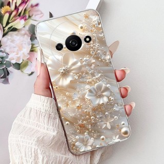 Vỏ Mềm Cho Xiaomi Redmi A3 4G / A3x / Poco C61 Ốp điện thoại Thời Trang Mới Bướm Silicon Trong Suốt TPU Vỏ Bảo Vệ