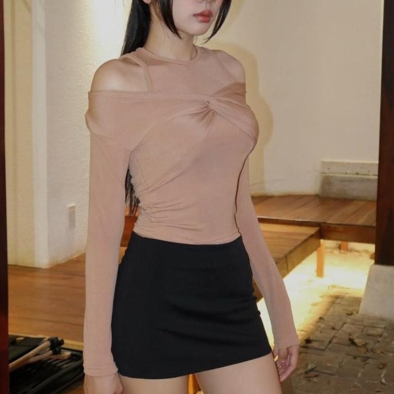 Chân Váy Nữ Kiểu Cạp Trễ PINKSTORE29 Dáng Ôm Có Lót Quần, Phong Cách Y2K C070
