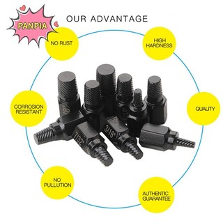 Pnpia 10 Cái Bộ Dụng Cụ Hút Vít Thép Hợp Kim Bị Hư Tổn Bộ Tháo Vít Dễ Dàng Ra Mũi Khoan Vít Bu Lông Stud Đa Đường Vít Extractor Boutique