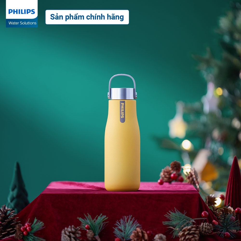 Bình Giữ Nhiệt Thông Minh UV Led Philips AWP2788YL/74 Vàng Chính Hãng Bảo Hành 2 Năm