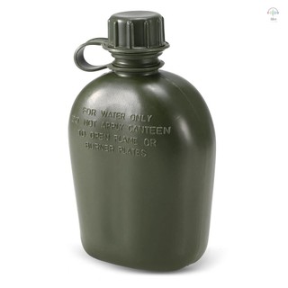 Hilivn) 1L Ngoài Trời Quân Sự Căng Tin Chai Cắm Trại Đi Bộ Đường Dài Ba Lô Sinh Tồn Bình Nước Ấm Siêu Tốc Có Nắp