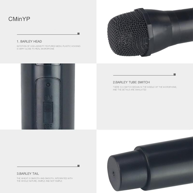 Cminyp Đạo cụ micro giả Đạo cụ micro nhân tạo Đạo cụ micro trẻ em Đồ chơi vinh quang