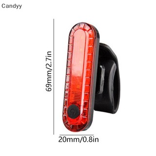 Ndy Xe Đạp Đuôi Đèn Chống Thấm Nước Đi Phía Trước Phía Sau Đèn LED USB Đi Xe Đạp Đuôi Đèn N