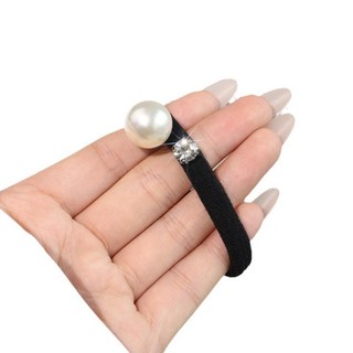 Dây buộc Tóc Ngọc Trai Rhinestone cao cấp phụ kiện tóc đầu bóng thấp mẫu mới 2024 cho nữ dây buộc tóc buộc đuôi ngựa DEYF