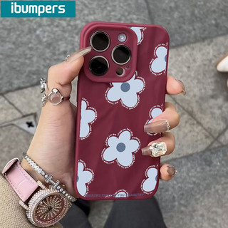 ibumpers Ốp Lưng iPhone Hoa Đơn Giản Họa Tiết Hàn Quốc Ốp Điện Thoại Silicon Mềm Chống Sốc Chống Bẩn Cho Iphone 16 15 14 12 13 11 Pro Max IP 7 8 Plus X XS XR