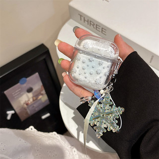 Tuyết trắng cho Airpods1 / 2 3 Pro Pro Pro2 Airpods4 Vỏ tai nghe Bluetooth không dây Vỏ bảo vệ Air Pods Pro 3 4 Vỏ bảo vệ tai nghe