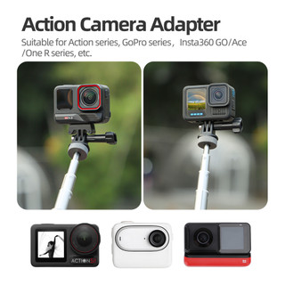 Dành Cho DJI Osmo Pocket 3 / Action 5 Pro Máy Ảnh Thể Thao 1 / 4 Bộ Chuyển Đổi Chân Máy Gopro / Insta360 Ace Pro / GO 3S Đế Góc Có Thể Điều Chỉnh