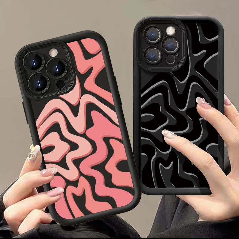 Dành Cho Vivo V30 Y17 Y100 Y03 Y16 Y20 Y20i Y91 Y11 Y21S Y12S Y17S Y15 Y21 V27 Y15S Y27 Y35 Y36 Y15A Y12 Y30 Y30i Y95 Y20S Y33S Họa Tiết Sọc Silicon Mềm Chống Sốc