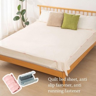 NOOKSTORY 10 chiếc Giá đỡ nệm, Khóa cố định Kẹp Drap giường có thể điều chỉnh, Kẹp tấm chống trượt nhỏ gọn chịu áp lực