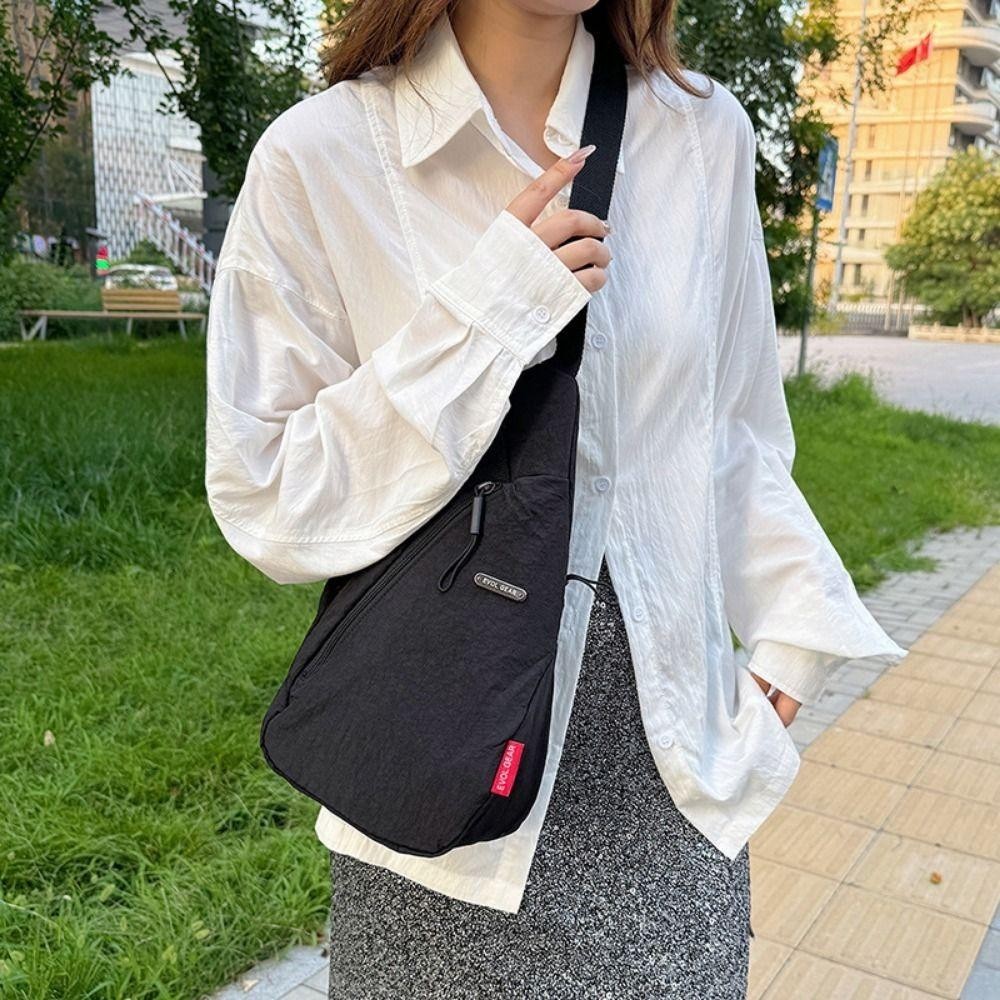 Túi đeo ngực ESSENCEH, Túi đeo chéo điện thoại hình giọt nước, Túi đeo vai thể thao Nylon đa năng dành cho nam giới