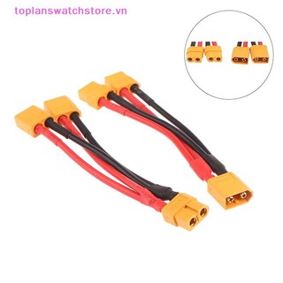 Toplanswatchstore Nam Nữ Cáp Nối Dài Kép Y Splitter 3 Chiều 14AWG Dây Silicon XT60 Đầu Nối Song Song Cho RC Motor VN