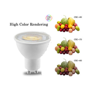 Bóng đèn LED 6 chiếc, GU10,5W, 7W, 9W, 38 / 120 Góc phát sáng, Bóng đèn trong nhà, 220V, Ánh sáng ấm 3000K, Ánh sáng trắng 6000K, Ánh sáng trung tính 4000K, Làm mờ ba màu