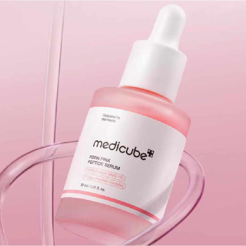 Serum peptide hồng Medicube PDRN 30ml, làm trắng da và loại bỏ vết thâm, tinh chất mặt KGGF