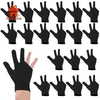 20 Chiếc Găng Tay 3 Ngón Thoáng Khí Snooker Trái/Phải Cho Nam/Nữ Phụ Kiện Bida