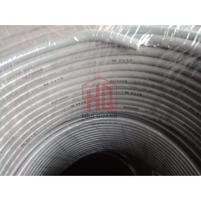 (Mét) Dây Điện Đôi Tròn Daphaco 2x1.5mm | Dây Điện Lõi Đồng  | Dùng Cho Điện Dân Dụng
