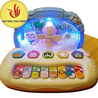 Đàn Piano Đồ Chơi Chạy Pin Phát Nhạc Thiết Kế Dễ Thương, Âm Thanh Vui Nhộn, Hộp Đựng Sang Trọng Thích Hợp Làm Quà Tặng-