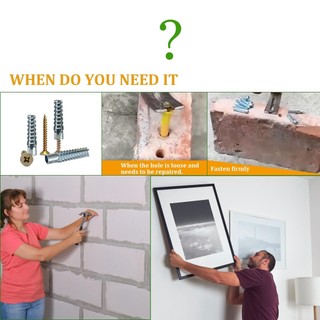 10 cái M6 Neo tường rỗng bằng thép hình cây có vít Bộ sửa chữa lỗ bản lề rời cho tường bê tông Bu lông mở rộng kim loại cho vách thạch cao chống trượt an toàn chắc chắn phù hợp dùng trong gia đình xưởng sửa chữa và mang theo tiện lợi