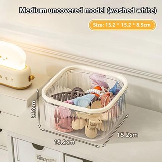 MEGOCE 1 Cái Dụng Cụ Sắp Xếp Phụ Kiện Tóc, Hộp Bảo Quản Máy Tính Để Bàn Nhỏ Lớn, Đa Năng Acrylic Bật Lên Dây Buộc Tóc Tổ Chức Cho Băng Đô Kẹp Tóc Giặt Pods