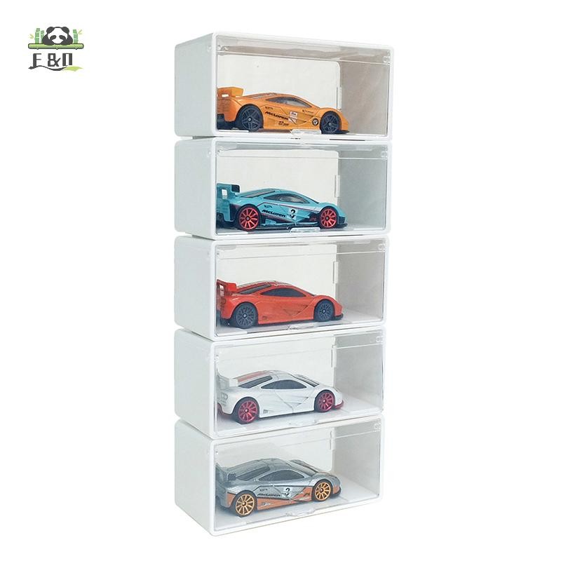 [Shnzdd] 1 Cái Hộp Bảo Quản Có Thể Xếp Chồng Chống Bụi Trong Suốt Không Có Mô Hình Diecast Ô Tô Hộp Trưng Bày Xe Ô Tô Hợp Kim Trẻ Em Hộp Bảo Quản Mô Hình Ô Tô EMKK