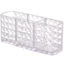Hộp lưu trữ cọ trang điểm FAVORITEGOODS, 3 lưới đựng mỹ phẩm, Bàn chải lông mi bền Acrylic đa năng Bàn sắp xếp