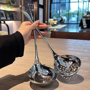 Thìa Inox Tay Cầm Dài Thìa Canh Cho Lẩu Muỗng Rây Rây Nhà Bếp Bộ Đồ Ăn Nấu Ăn Dụng Cụ Thiết Yếu VN