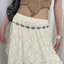 AWNGD Dây Thắt Lưng, Dây Hợp Kim Bohemian Thắt Lưng, Hợp Thời Trang Vintage Có Thể Điều Chỉnh Bướm Tua Rua Hoa Bohemian Thắt Lưng Nữ