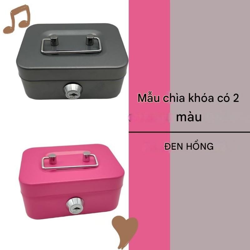 Hộp Đựng Tiền Kim Loại, Hộp Đựng Trang Sức, Bảo Vệ Tài Sản, An Toàn Tiện Lợi, Thiết Kế Sang Trọng
