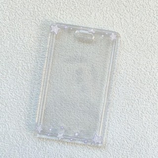 Bảo vệ ảnh trong suốt Hộp đựng thẻ Acrylic trong suốt Hộp đựng thẻ trượt hoa cho trường học Màn hình sưu tập