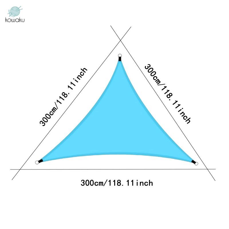 Sun Shades Sail Sunlight Block Bảo vệ ngoài trời Hình tam giác Chống nước che nắng Mái hiên cho công viên Sân chơi bãi cỏ Sân sau