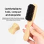 GAVESTO Boar Lông Bàn Chải Tóc, Chức Năng trêu chọc Bàn Chải Tóc Trơn Trơn Trơn, Flyaways Control Backcombing Design Wood Bun Smoothing Brush Grooming