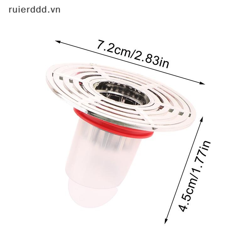 # ruierdd # Tự đóng mùi và chống côn trùng Thoát nước sàn có thể tháo rời Vỏ thoát nước vòi hoa sen Bộ lọc tóc Bộ lọc cống cắm.