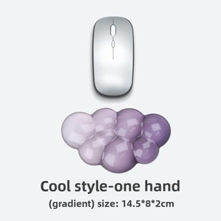TOPTOOLCX Hỗ trợ cổ tay bằng silicon, Giảm đau Bàn phím hình đám mây, Miếng đệm cổ tay trong suốt chống trượt di động Văn phòng