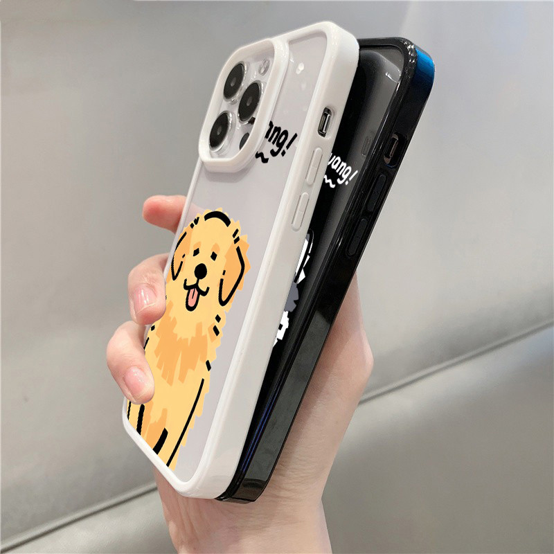 Dành Cho Samsung A56 A35 A15 A05S A54 A06 A26 A36 A55 A16 A12 A52 A34 5G A32 Phim Hoạt Hình Dễ Thương Chó Trong Suốt Silicon Chống Sốc