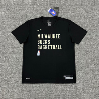 2324nba Jersey Lillard Áo thun ngắn tay khô nhanh Milwaukee Bucks Đồng phục huấn luyện bóng rổ Khởi động thể thao Chụp ảnh đồng phục