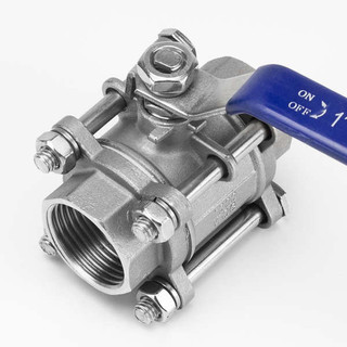 304 / 316l Van bi hàn bằng thép không gỉ ba mảnh 3PC Khóa dây bên trong Van bi ren bên trong Cặp hàn Q61F-16