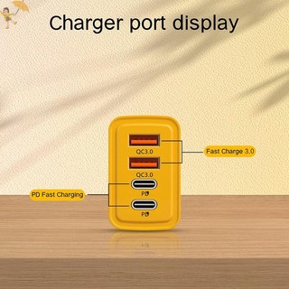 [GOU] Bộ sạc điện thoại 4 cổng USB Type-C GaN 120W PD cho máy tính bảng điện thoại di động cho Huawei VN