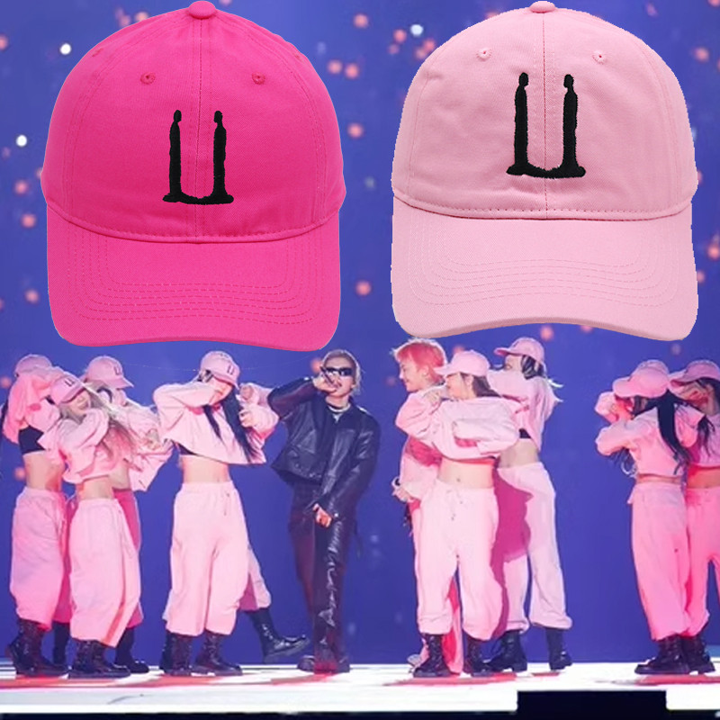 Yg BIGBANG G-DRAGON 2024 MAMA POWER vũ công mũ bóng chày màu hồng GD TAEYANG mũ thêu