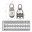 Ròng rọc rãnh NOTE1, Ròng rọc cố định đơn xoay, Cần cẩu bánh xe kéo đôi hạng nặng có thể tháo rời
