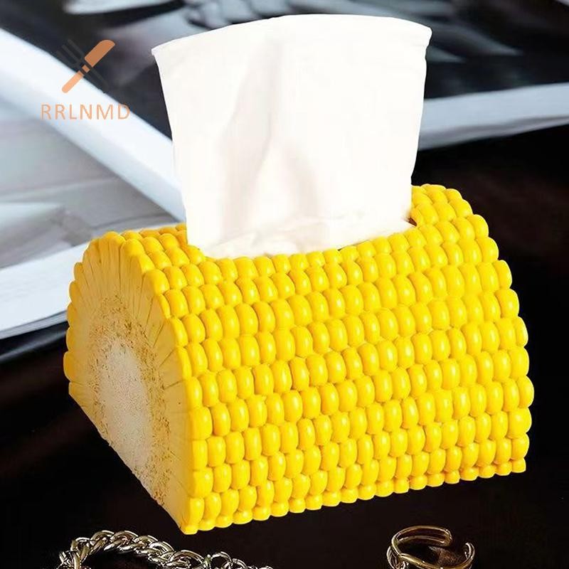 Rrlnmd Hộp Đựng Khăn Giấy Hình Ngô Trang Trí Hộp Đựng Khăn Giấy Thanh Lịch Hộp Bảo Quản Khăn Ăn Có Thể Đổ Lại Giá Đựng MỚI