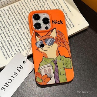 Ốp bảo vệ điện thoại Nick sành điệu mát mẻ Có kính râm dùng cho iPhone 14 15 16 promax 13 12 11 pro max 14pro 15pro 16 pro 13promax 14plus Vỏ linh hoạt chống rơi