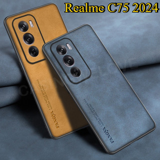 Ốp Cho Realme C75 C71 C75X 14X 4G 5G 2025 Vỏ Điện Thoại Da Cừu Sang Trọng Thời Trang Silicon Mềm Bảo Vệ Camera Vỏ Chống Sốc Ốp Lưng