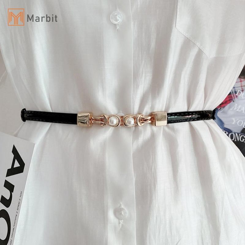 Marbit Nữ Có Thể Điều Chỉnh Thắt Lưng Mỏng Cho Nữ Thời Trang Thiết Kế Phong Cách Skinny Áo Khoác Đầm Thắt Lưng Nữ Mới